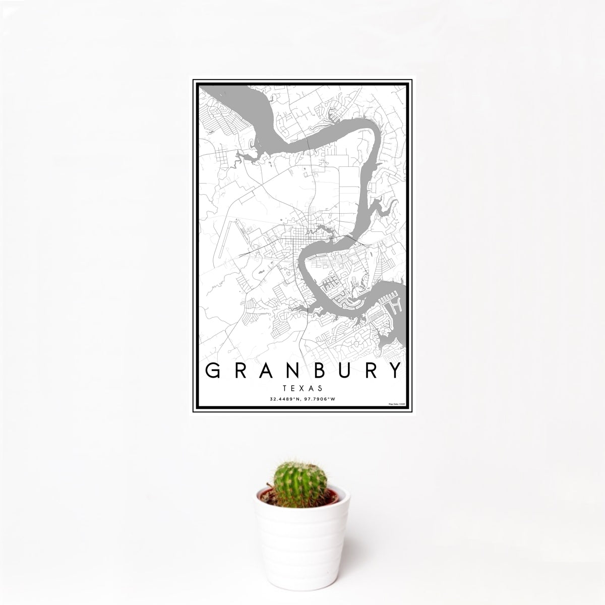 Granbury Texas Map Print In Classic JACE Maps Granbury texas map print in classic jace maps