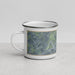 Left View Custom Granbury Texas Map Enamel Mug in Afternoon