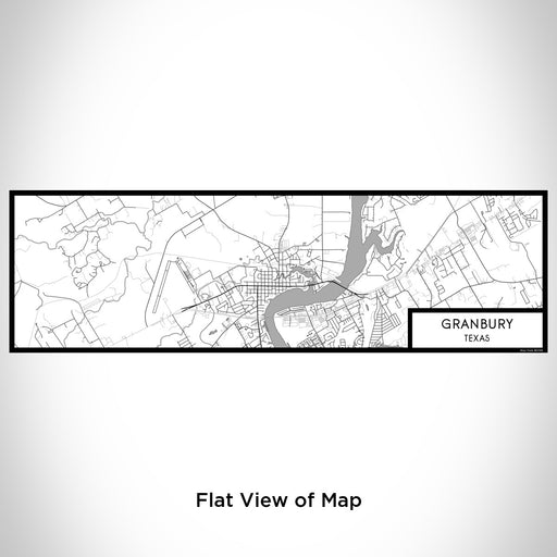 Flat View of Map Custom Granbury Texas Map Enamel Mug in Classic