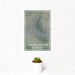 12x18 Grand Canyon National Park Map Print Portrait Orientation in Afternoon Style With Small Cactus Plant in White Planter