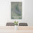 24x36 Grand Canyon National Park Map Print Portrait Orientation in Afternoon Style Behind 2 Chairs Table and Potted Plant
