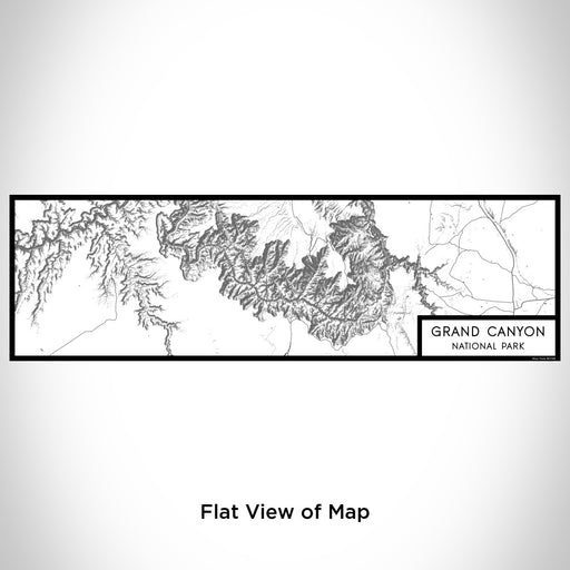 Flat View of Map Custom Grand Canyon National Park Map Enamel Mug in Classic