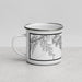 Left View Custom Grand Canyon National Park Map Enamel Mug in Classic