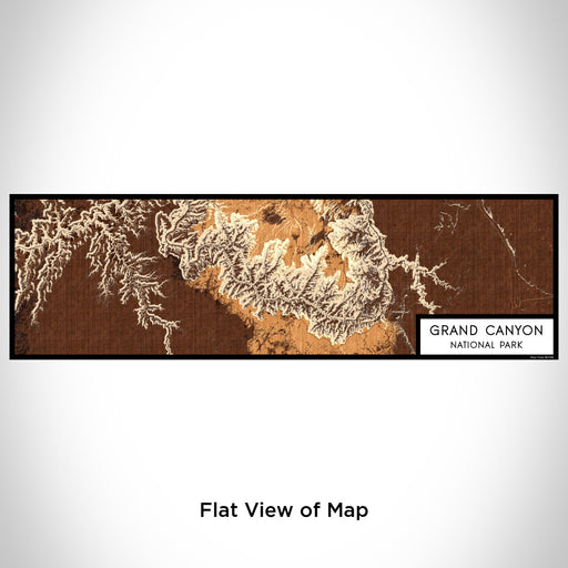 Flat View of Map Custom Grand Canyon National Park Map Enamel Mug in Ember