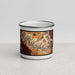 Front View Custom Grand Canyon National Park Map Enamel Mug in Ember