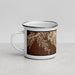 Left View Custom Grand Canyon National Park Map Enamel Mug in Ember