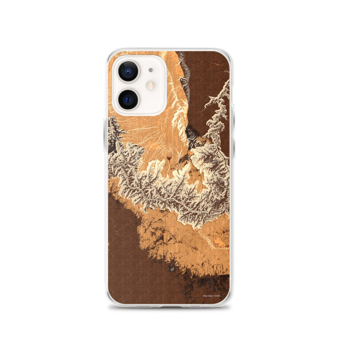 Custom Grand Canyon National Park Map iPhone 12 Phone Case in Ember