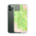 Custom Grand Canyon National Park Map Phone Case in Watercolor on Table with Laptop and Plant