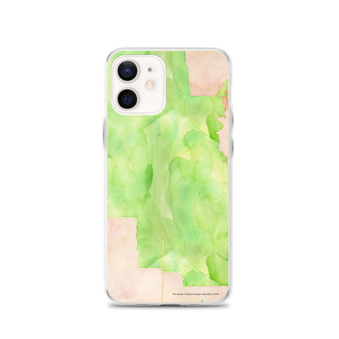 Custom Grand Canyon National Park Map iPhone 12 Phone Case in Watercolor