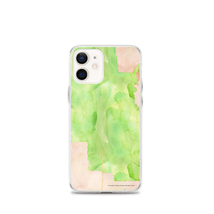 Custom Grand Canyon National Park Map iPhone 12 mini Phone Case in Watercolor