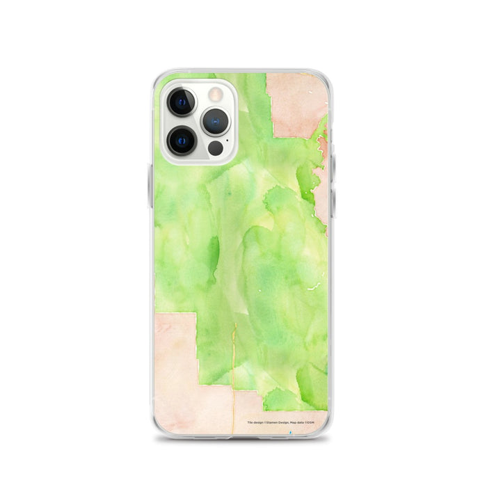 Custom Grand Canyon National Park Map iPhone 12 Pro Phone Case in Watercolor