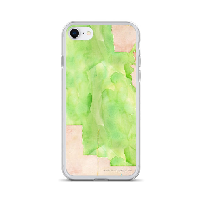 Custom Grand Canyon National Park Map iPhone SE Phone Case in Watercolor