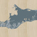 Grand Cayman Cayman Islands Map Print in Afternoon Style Zoomed In Close Up Showing Details