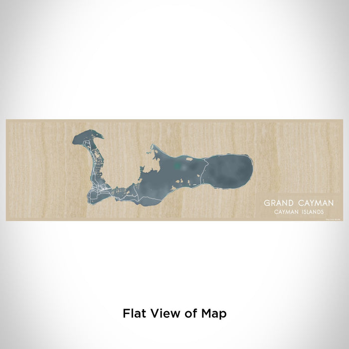 Flat View of Map Custom Grand Cayman Cayman Islands Map Enamel Mug in Afternoon