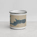 Front View Custom Grand Cayman Cayman Islands Map Enamel Mug in Afternoon