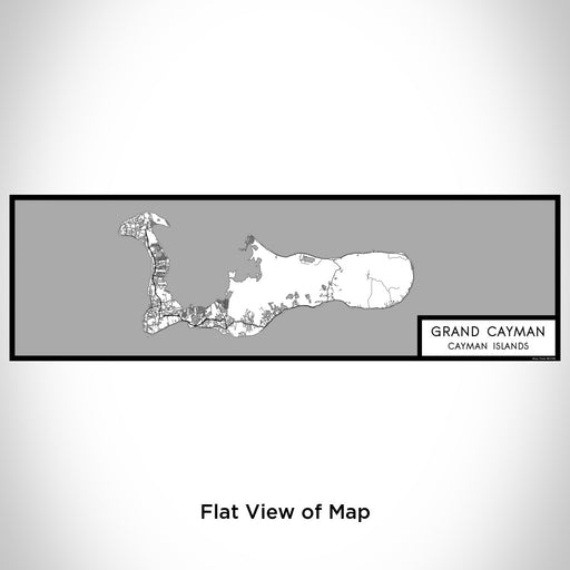 Flat View of Map Custom Grand Cayman Cayman Islands Map Enamel Mug in Classic