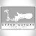 Grand Cayman Cayman Islands Map Print Landscape Orientation in Classic Style With Shaded Background