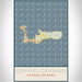 Grand Cayman Cayman Islands Map Print Portrait Orientation in Woodblock Style With Shaded Background