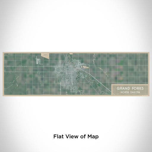 Flat View of Map Custom Grand Forks North Dakota Map Enamel Mug in Afternoon
