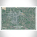 Grand Forks North Dakota Map Print Landscape Orientation in Afternoon Style With Shaded Background