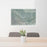 24x36 Grand Junction Colorado Map Print Lanscape Orientation in Afternoon Style Behind 2 Chairs Table and Potted Plant