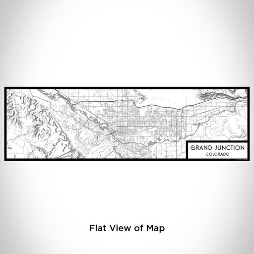 Flat View of Map Custom Grand Junction Colorado Map Enamel Mug in Classic