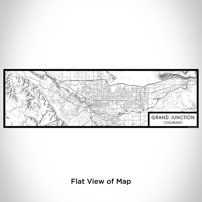 Flat View of Map Custom Grand Junction Colorado Map Enamel Mug in Classic