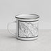 Left View Custom Grand Junction Colorado Map Enamel Mug in Classic