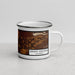 Right View Custom Grand Junction Colorado Map Enamel Mug in Ember