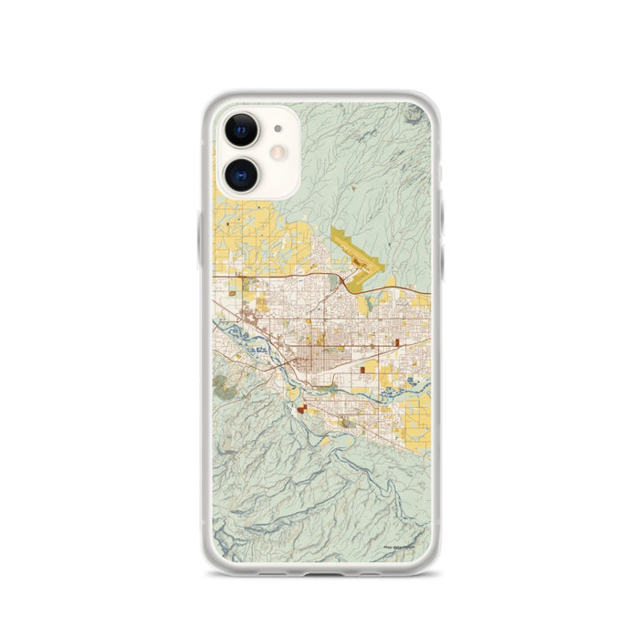 Custom Grand Junction Colorado Map Phone Case in Woodblock