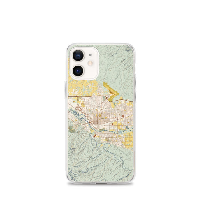 Custom Grand Junction Colorado Map iPhone 12 mini Phone Case in Woodblock