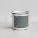 Left View Custom Grand Lake Colorado Map Enamel Mug in Afternoon