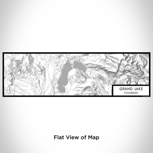 Flat View of Map Custom Grand Lake Colorado Map Enamel Mug in Classic