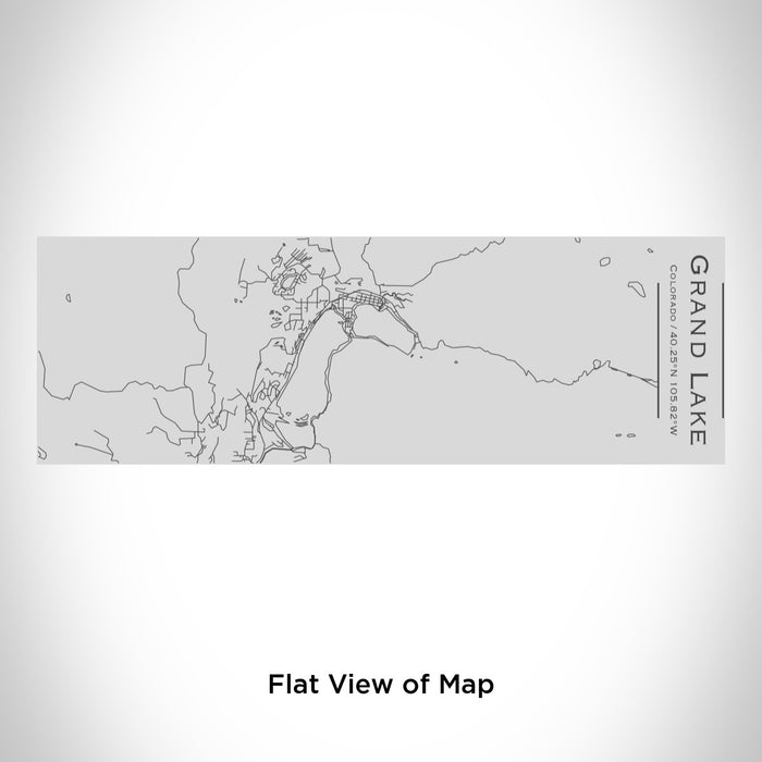 Rendered View of Grand Lake Colorado Map Engraving on 10oz Stainless Steel Insulated Cup with Sipping Lid