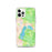 Custom iPhone 12 Pro Grand Lake Colorado Map Phone Case in Watercolor
