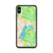 Custom iPhone XS Max Grand Lake Colorado Map Phone Case in Watercolor