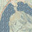 Grand Lake Colorado Map Print in Woodblock Style Zoomed In Close Up Showing Details