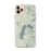 Custom iPhone 11 Pro Max Grand Lake Colorado Map Phone Case in Woodblock