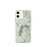 Custom iPhone 12 mini Grand Lake Colorado Map Phone Case in Woodblock