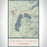 Grand Lake Colorado Map Print Portrait Orientation in Woodblock Style With Shaded Background