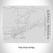 Rendered View of Grand Marais Minnesota Map Engraving on 20oz Stainless Steel Insulated Bottle with Bamboo Top