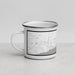 Left View Custom Grand Marais Minnesota Map Enamel Mug in Classic