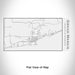 Rendered View of Grand Marais Minnesota Map Engraving on 17oz Stainless Steel Insulated Cola Bottle in White