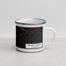 Right View Custom Grand Marais Minnesota Map Enamel Mug in Ember