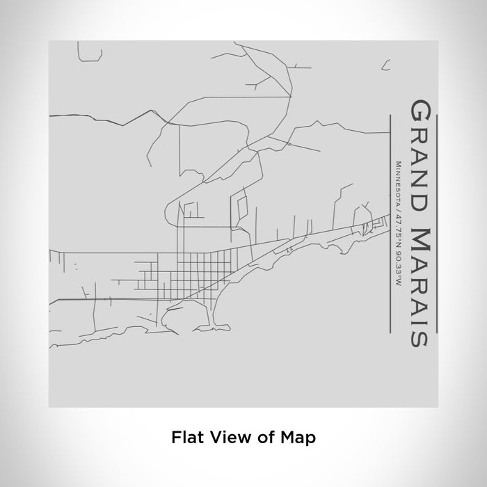 Grand Marais - Minnesota Engraved Map Tumbler — JACE Maps