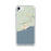 Custom Grand Marais Minnesota Map iPhone SE Phone Case in Woodblock
