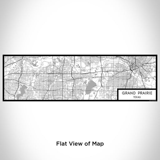 Flat View of Map Custom Grand Prairie Texas Map Enamel Mug in Classic