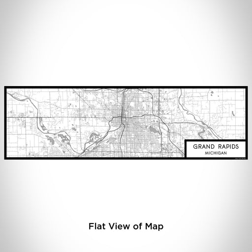 Flat View of Map Custom Grand Rapids Michigan Map Enamel Mug in Classic