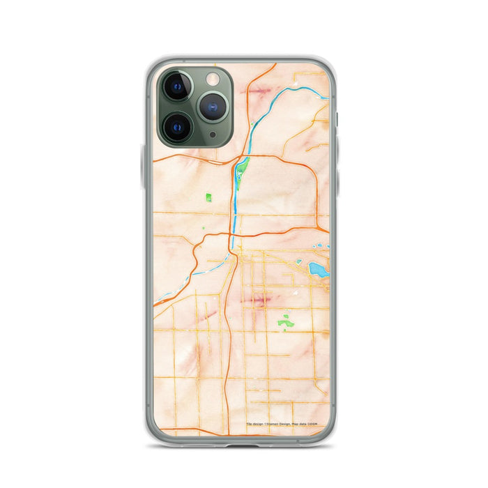 Custom Grand Rapids Michigan Map Phone Case in Watercolor