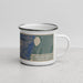 Right View Custom Grand Teton National Park Map Enamel Mug in Afternoon